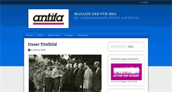 Desktop Screenshot of antifa.vvn-bda.de