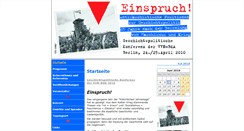 Desktop Screenshot of einspruch.vvn-bda.de