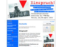 Tablet Screenshot of einspruch.vvn-bda.de